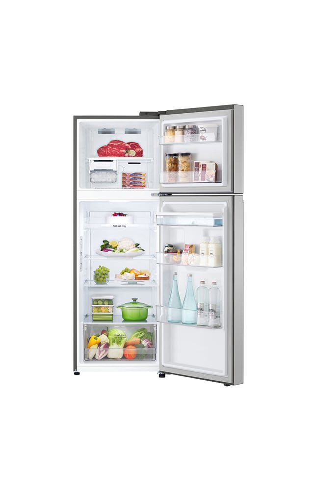 REFRIGERADORA LG TOP FREEZER NO FROST 335LT CON DOORCOOLING GT33WPP PLATEADA - 2
