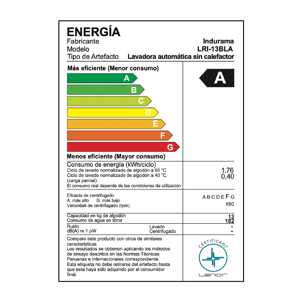 LAVADORA AUTOMÁTICA INDURAMA 13KG LRI-13BLA - 5