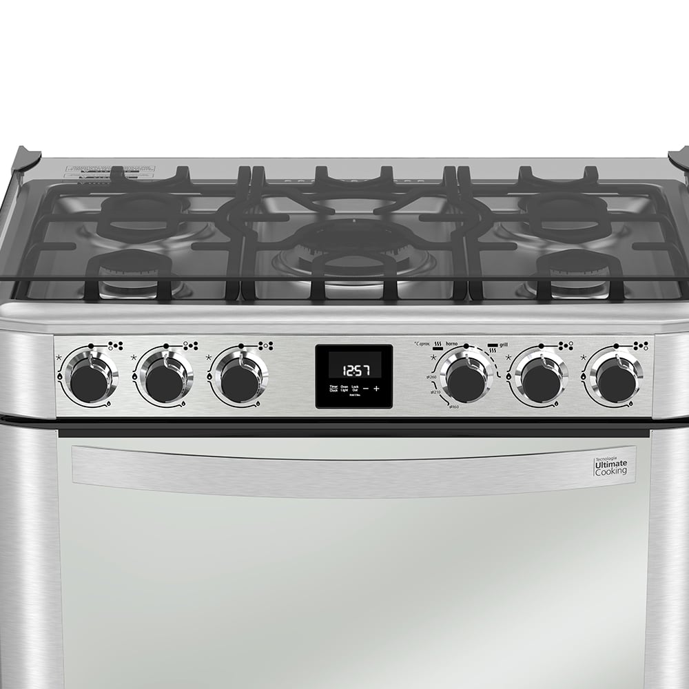 COCINA A GAS MABE 5 HORNILLAS CMP7670FX0 - 4