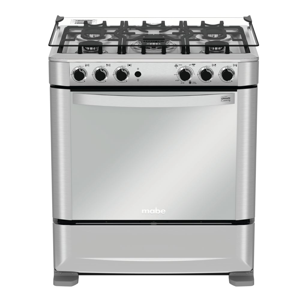 COCINA DE PISO A GAS MABE 5 HORNILLAS 76CM CMP7640FX0 INOX - 1