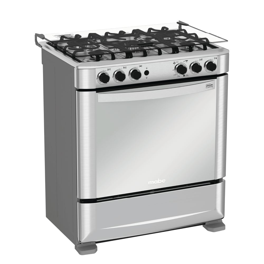 COCINA DE PISO A GAS MABE 5 HORNILLAS 76CM CMP7640FX0 INOX - 2