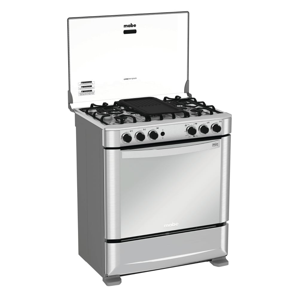 COCINA DE PISO A GAS MABE 5 HORNILLAS 76CM CMP7640FX0 INOX - 3