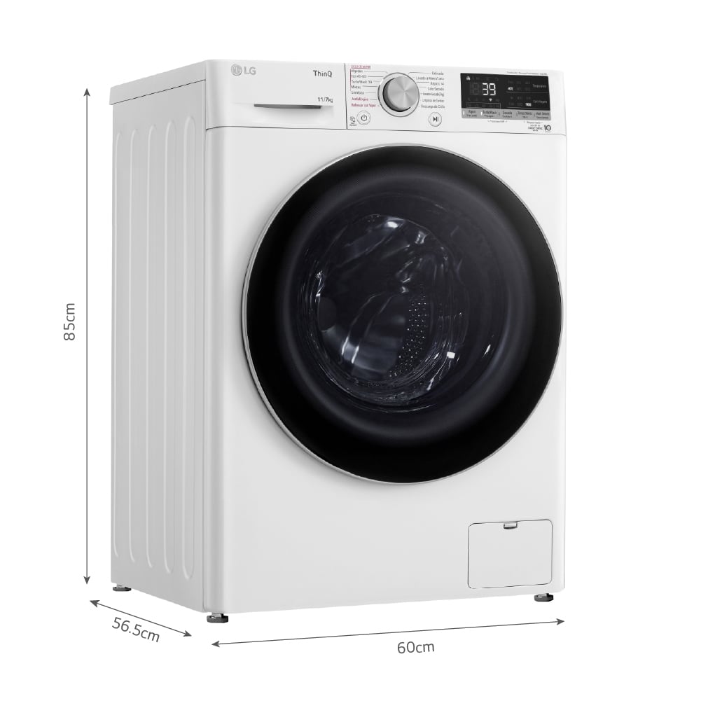 LAVASECA LG AI DD 11/7KG WD11WVC3S6 BLANCA - 2