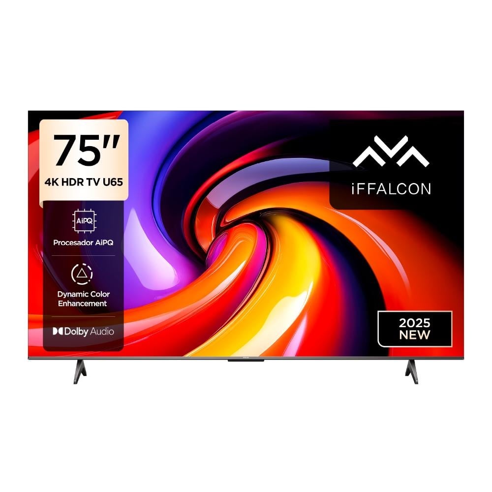 TV IFFALCON 75' 4K ULTRA HD GOOGLE TV SMART TV 75U65