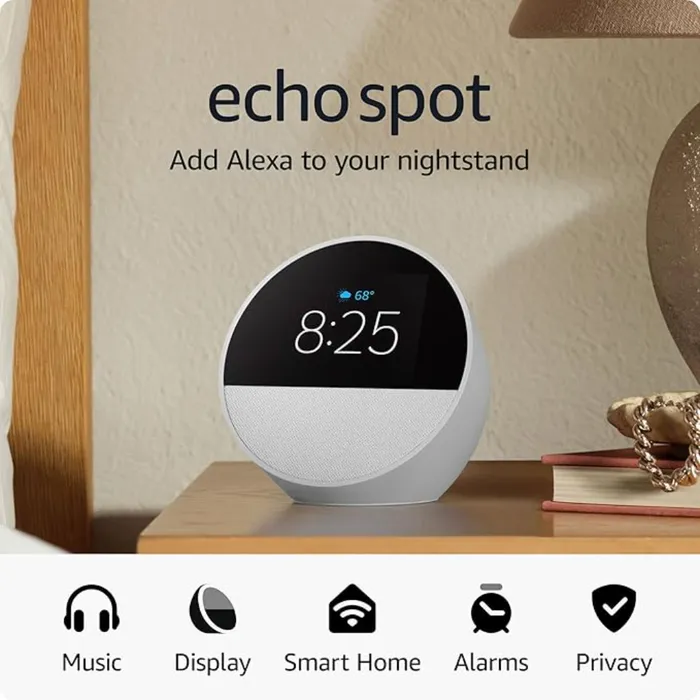 ALTAVOZ INTELIGENTE AMAZON ECHO SPOT 2024 BLANCO - 4
