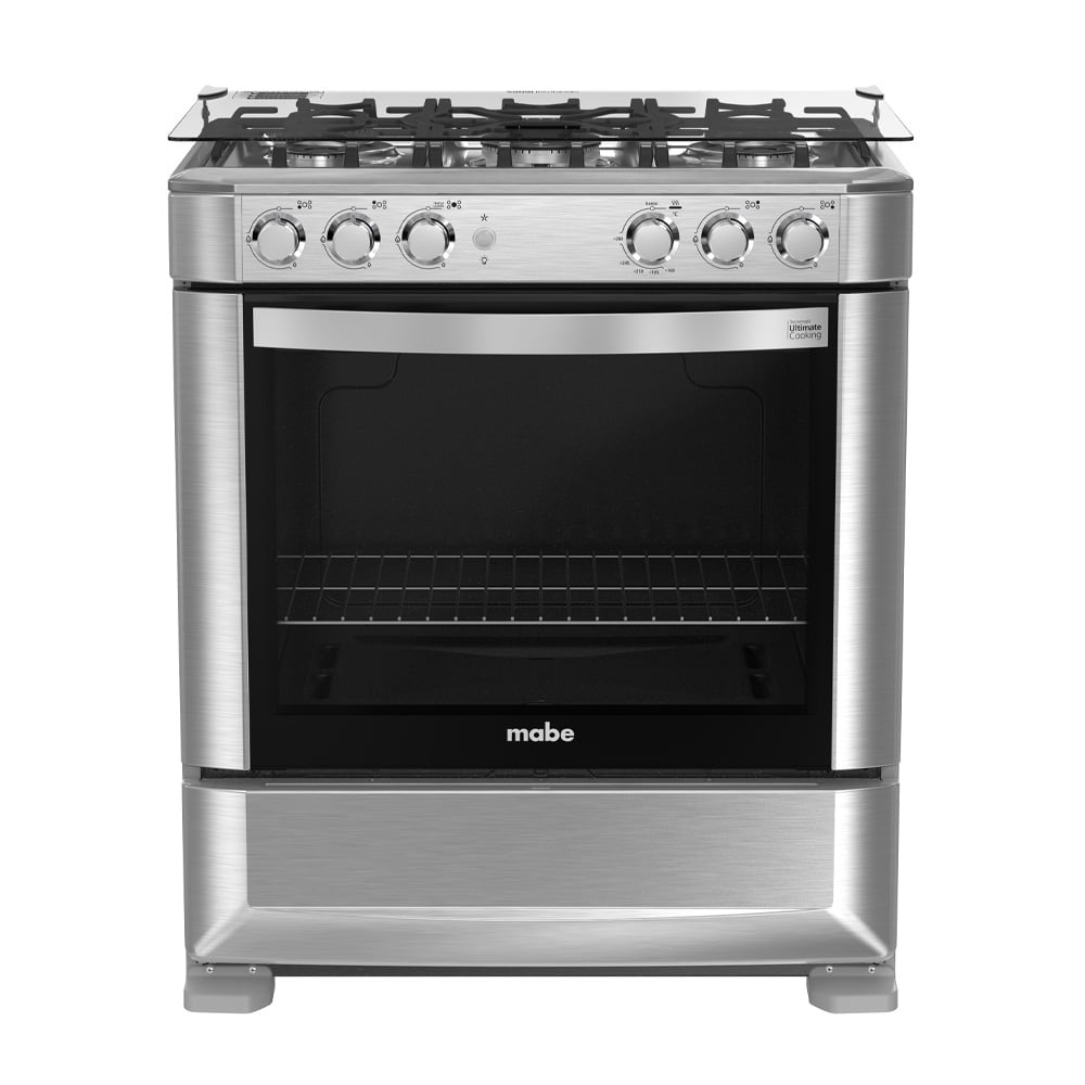 COCINA DE PISO MABE 5 HORNILLAS A GAS 76CM CMP7628FX0 INOX - 1