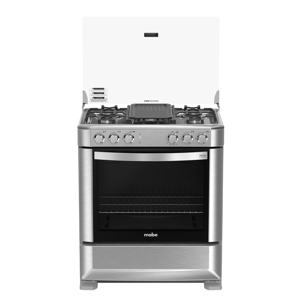 COCINA DE PISO MABE 5 HORNILLAS A GAS 76CM CMP7628FX0 INOX - 2