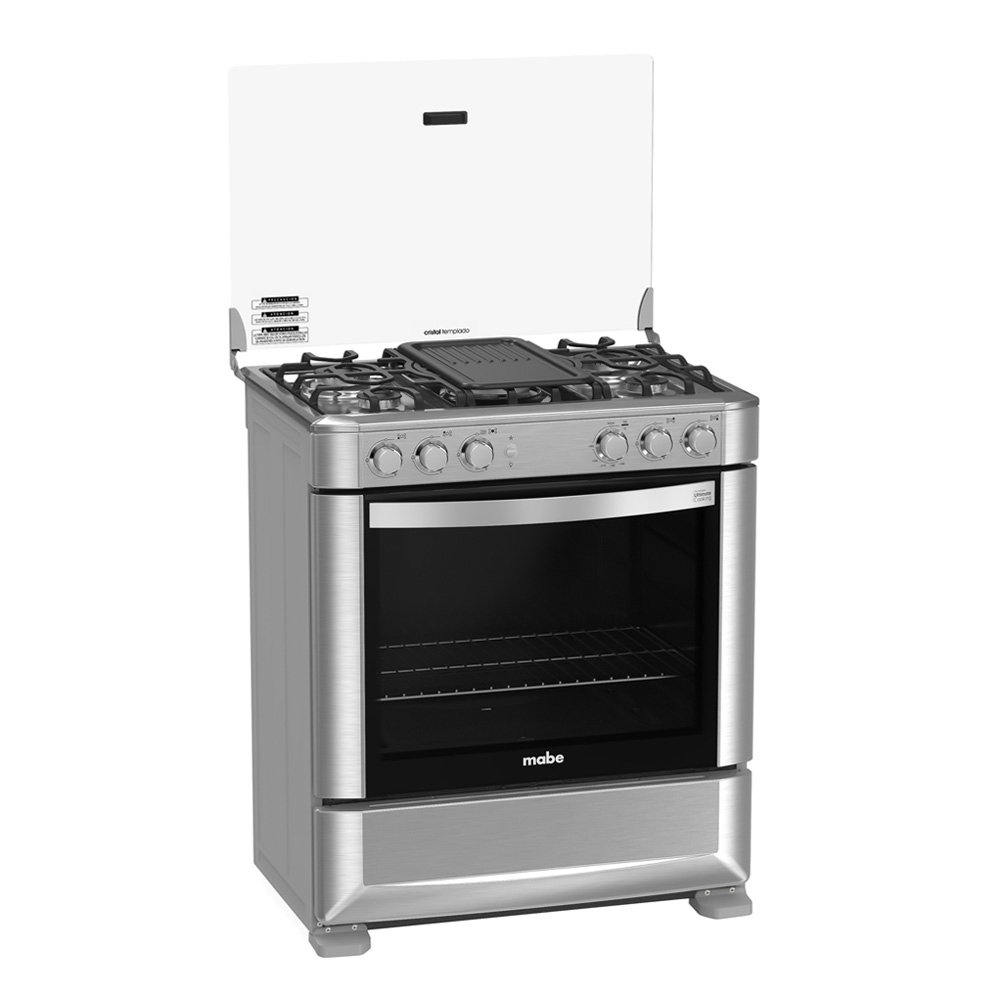 COCINA DE PISO MABE 5 HORNILLAS A GAS 76CM CMP7628FX0 INOX - 3