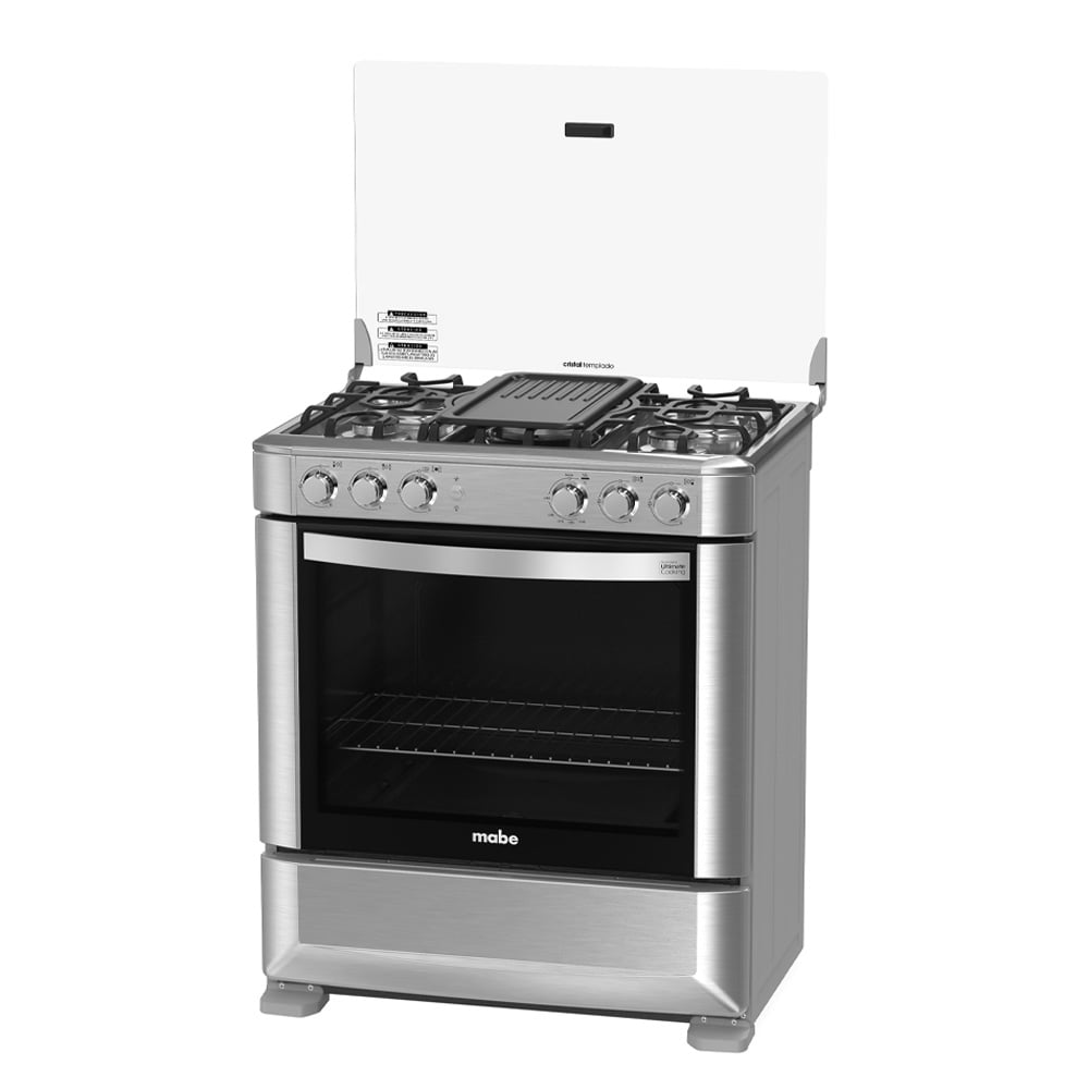 COCINA DE PISO MABE 5 HORNILLAS A GAS 76CM CMP7628FX0 INOX - 4