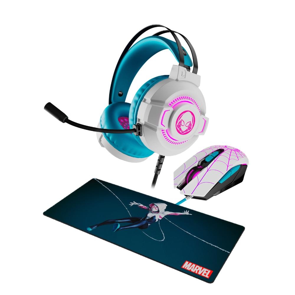 PACK XTECH GHOST SPIDER: AUDÍFONOS + MOUSE + MOUSE PAD - 2
