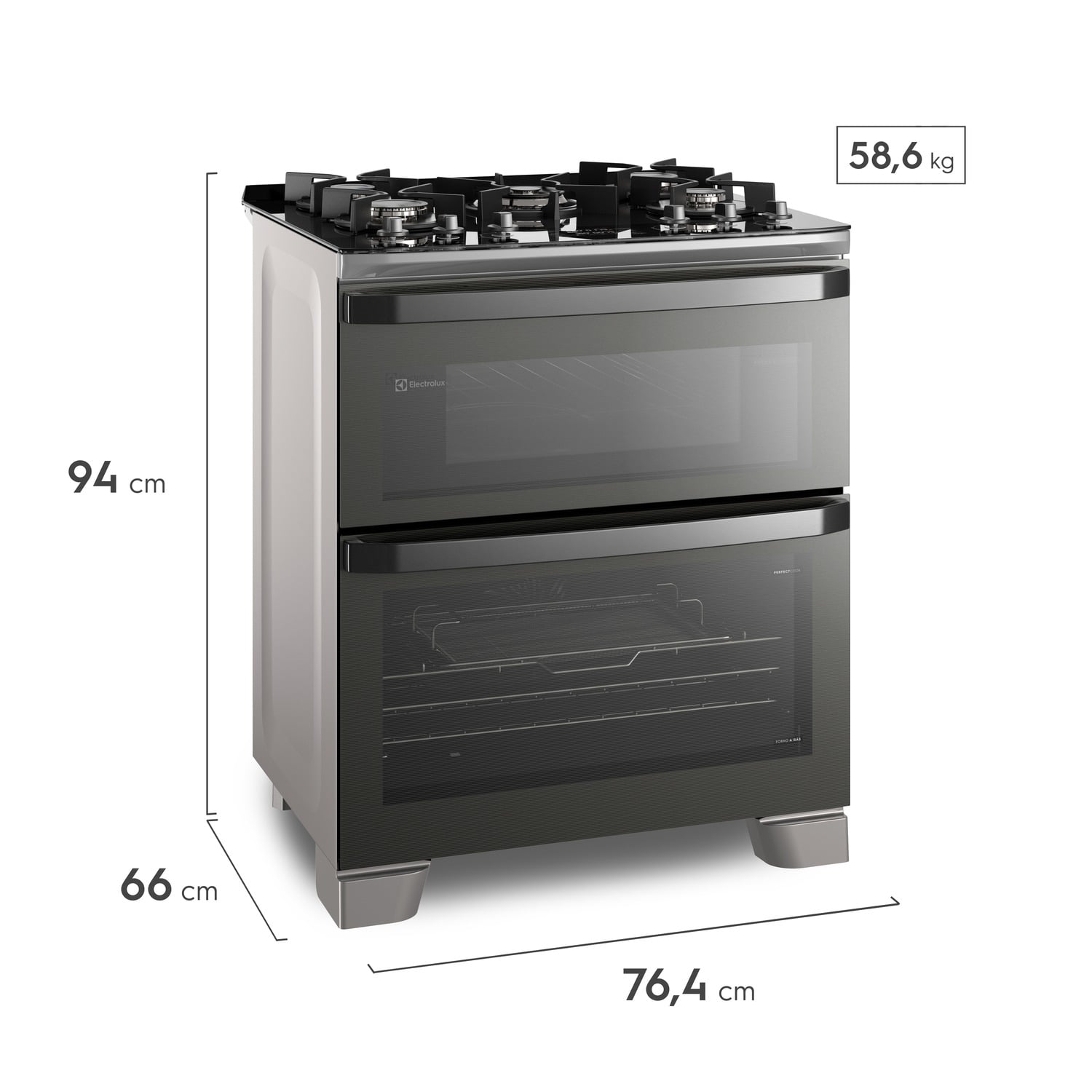 COCINA DE PIE ELECTROLUX 5 QUEMADORES FE5AD - 4