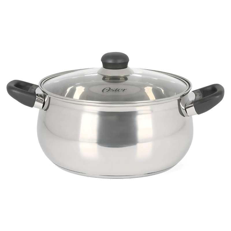 JUEGO DE OLLAS OSTER 8PZ RAMETTO ACERO INOX PLATEADO - 3