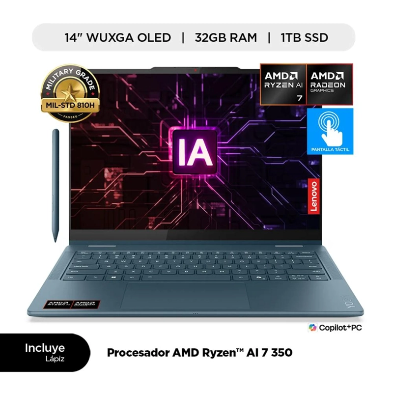 LAPTOP LENOVO YOGA 7 2 EN 1 AMD RYZEN 7 32GB 1TB - 1