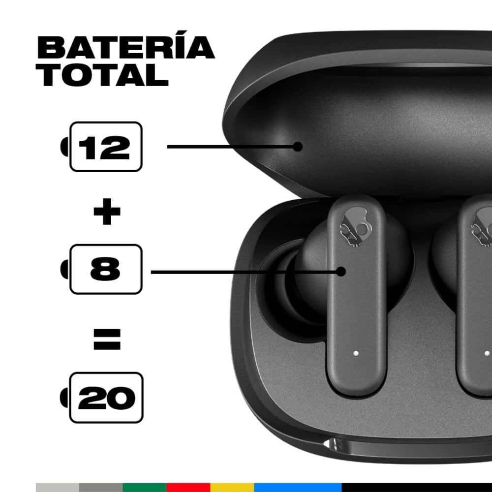 AUDÍFONOS TRUE WIRELESS SKULLCANDY SMOKIN BUDS BLACK - 3