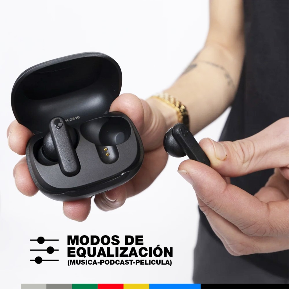 AUDÍFONOS TRUE WIRELESS SKULLCANDY SMOKIN BUDS BLACK - 5