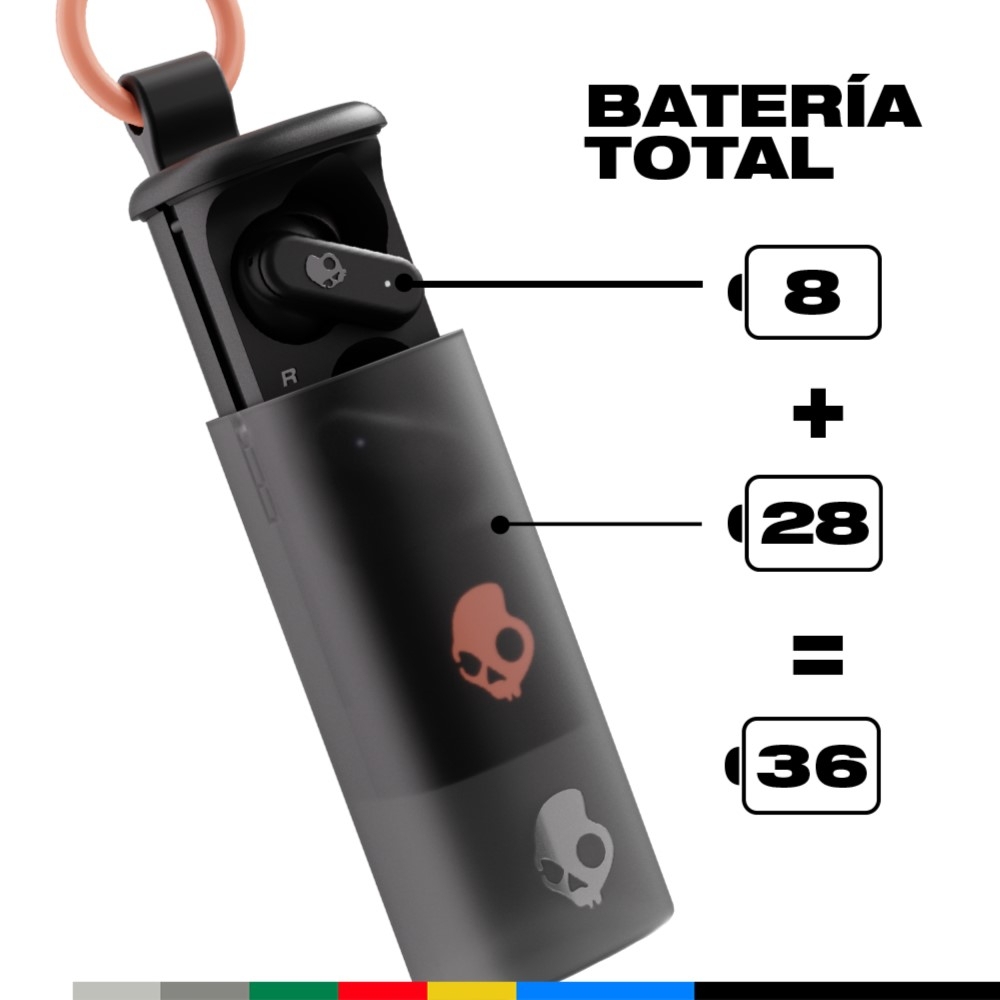 AUDÍFONOS TRUE WIRELESS SKULLCANDY DIME EVO BLACK - 3