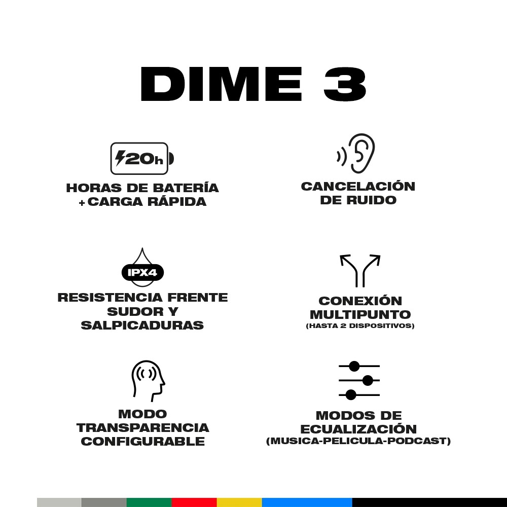 AUDÍFONOS TRUE WIRELESS SKULLCANDY DIME 3 BLACK - 2