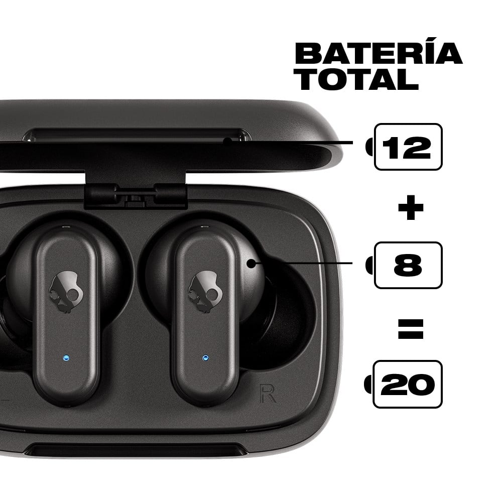 AUDÍFONOS TRUE WIRELESS SKULLCANDY DIME 3 BLACK - 4