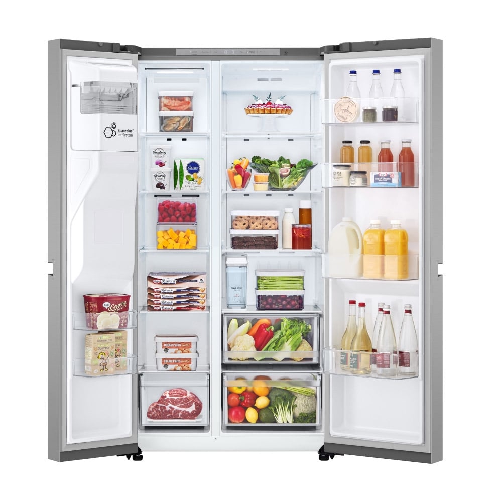 REFRIGERADORA LG TOTAL NO FROST 625 LT GS66SPY PLATEADO - 4