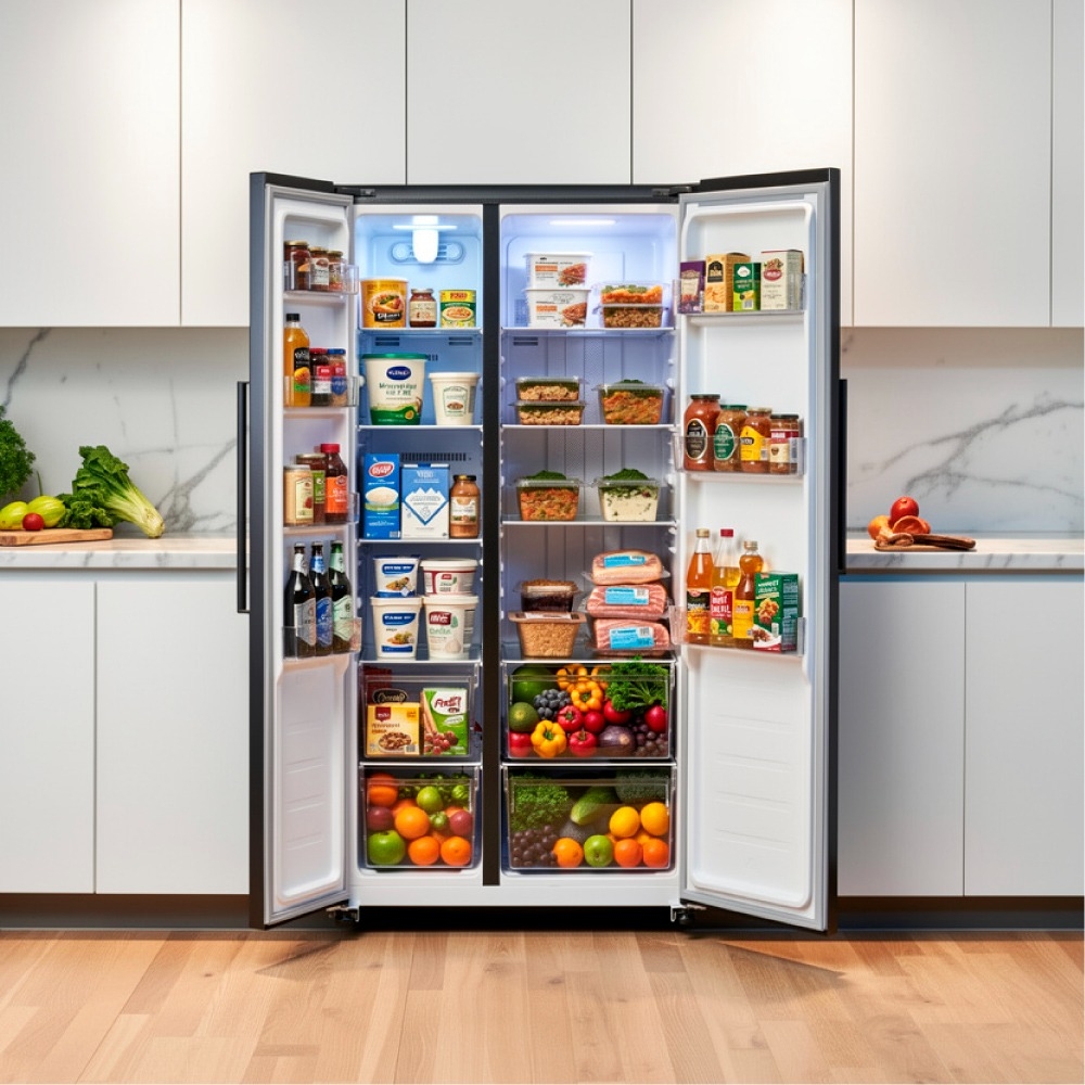 REFRIGERADORA BORD INVERTER 436 LT NO FROST SIDE BY SIDE SBS436NFI-H - 4