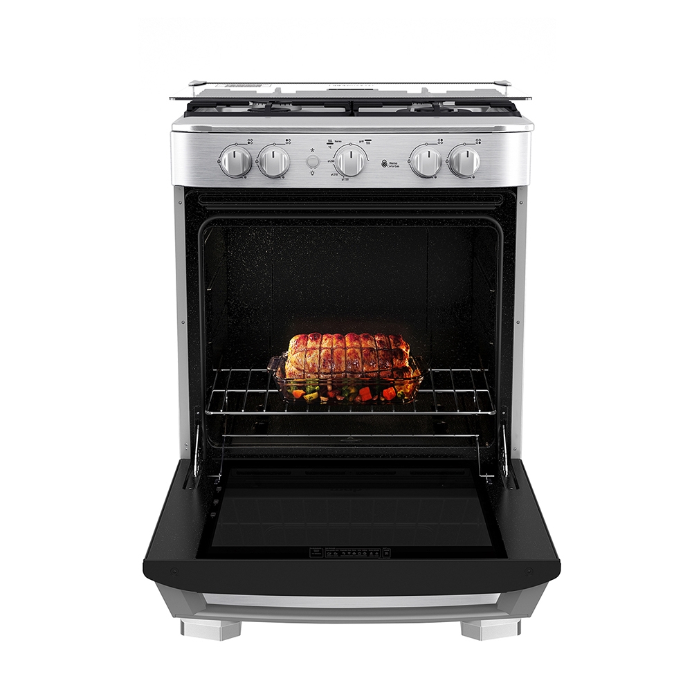 COCINA DE PIE A GAS MABE 4 HORNILLAS 60 CM CMP6060FX1 INOXIDABLE - 4