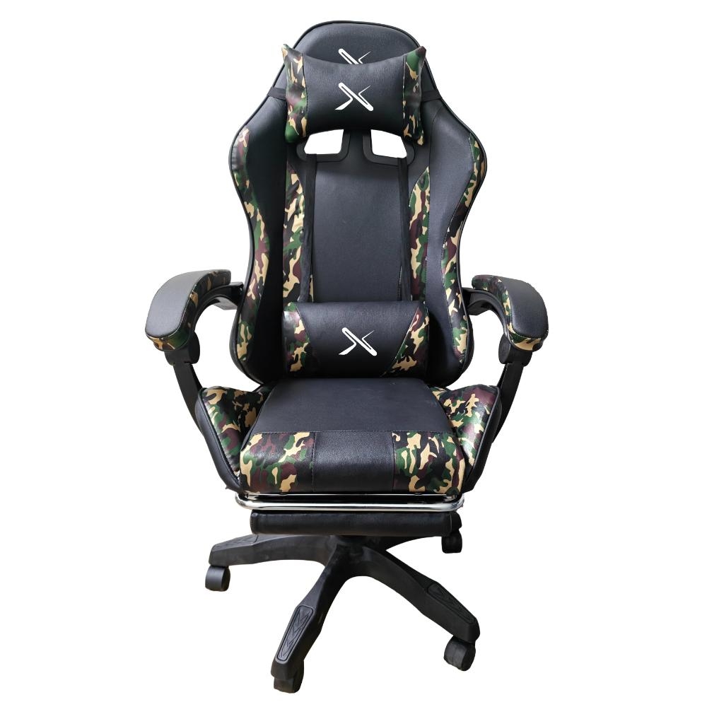 SILLA GAMER LYZOR POSAPIÉS SGMTWN135A MILITAR - 1