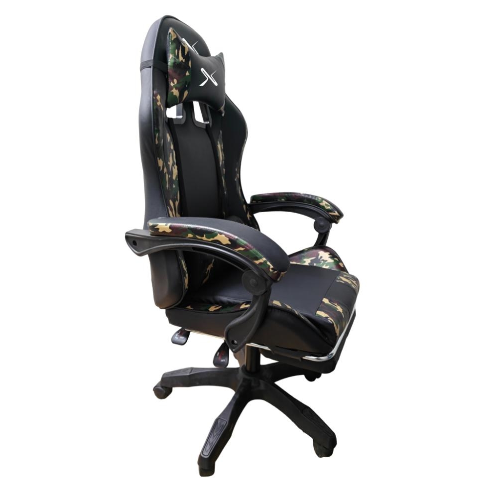 SILLA GAMER LYZOR POSAPIÉS SGMTWN135A MILITAR - 2
