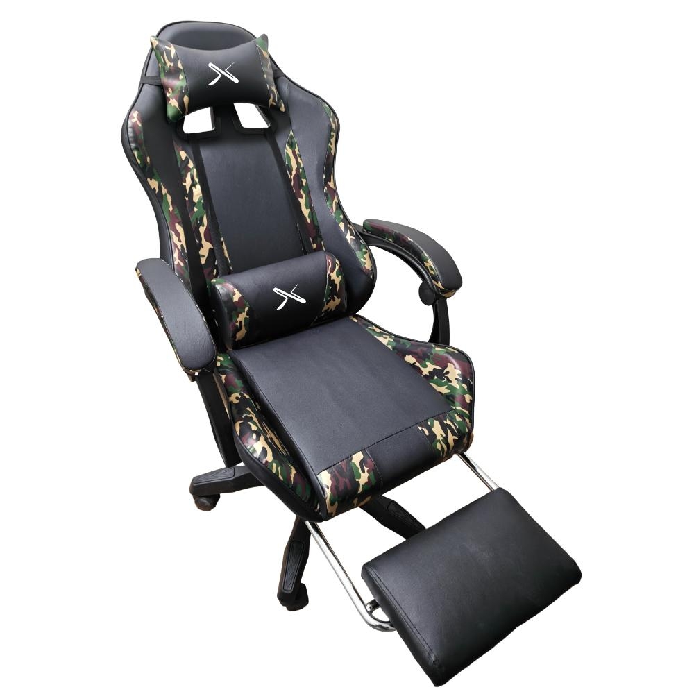 SILLA GAMER LYZOR POSAPIÉS SGMTWN135A MILITAR - 3