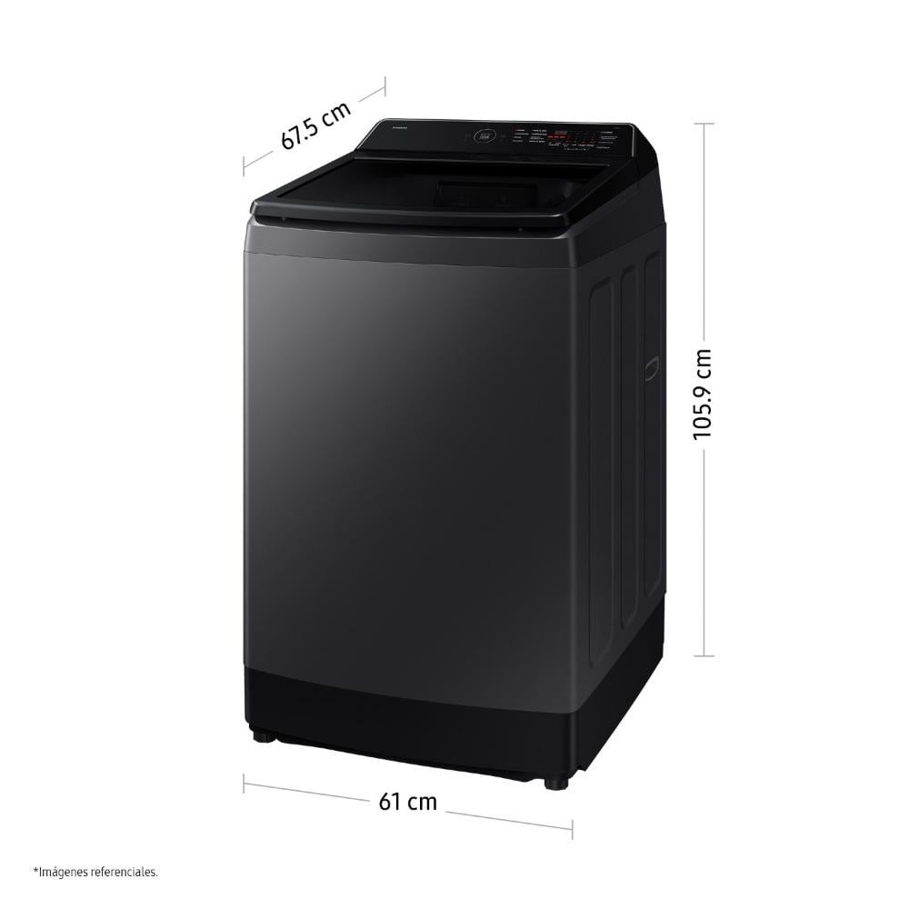 LAVADORA SAMSUNG 13KG ECOBUBBLE WA40F13E4CPE GRIS GRAFITO - 2