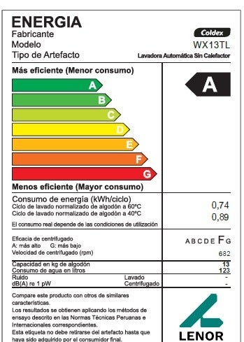 LAVADORA COLDEX AUTOMÁTICA 13KG WX13TL - 5
