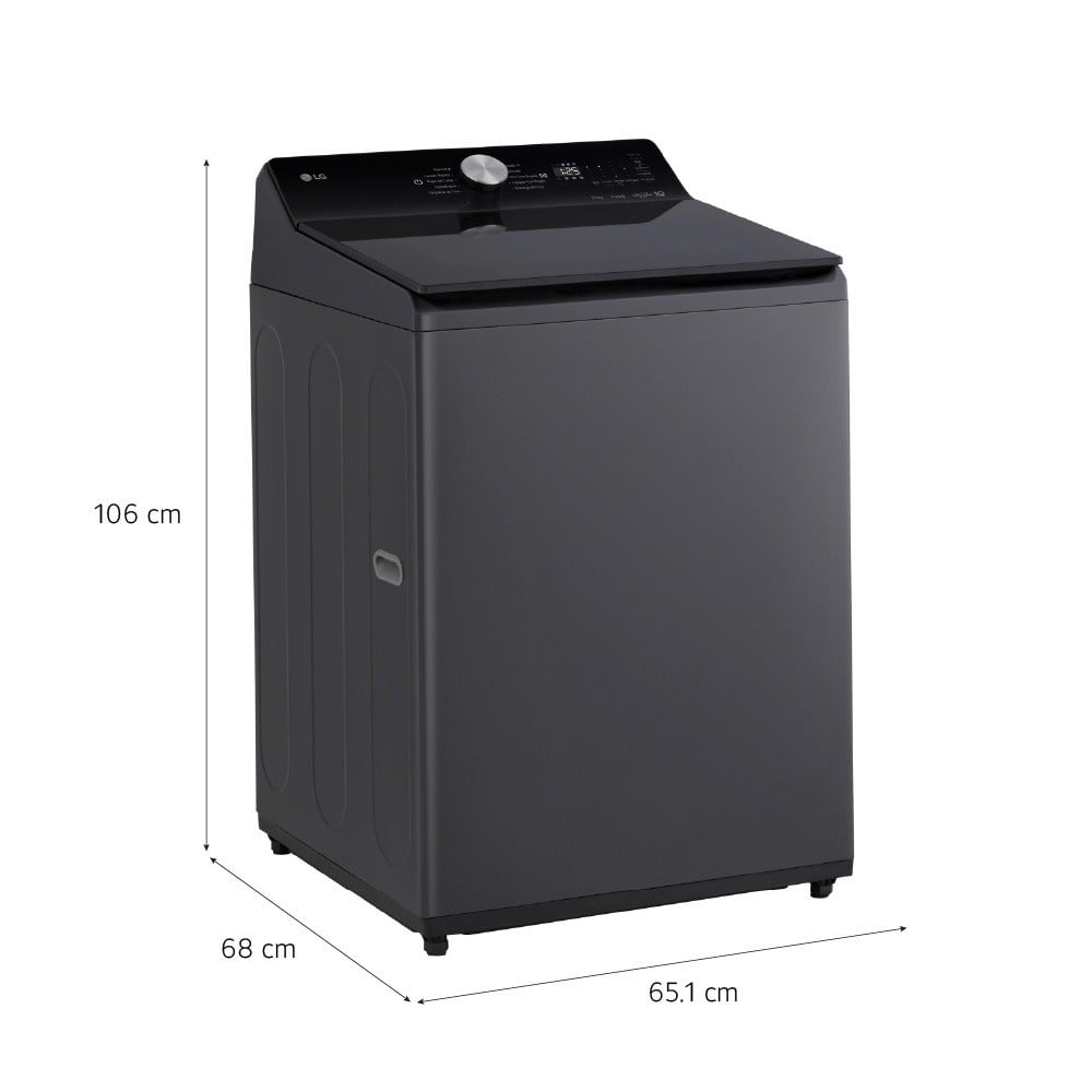 LAVADORA LG 22KG AI DD INTELIGENCIA ARTIFICIAL WT22EGTX NEGRO - 2