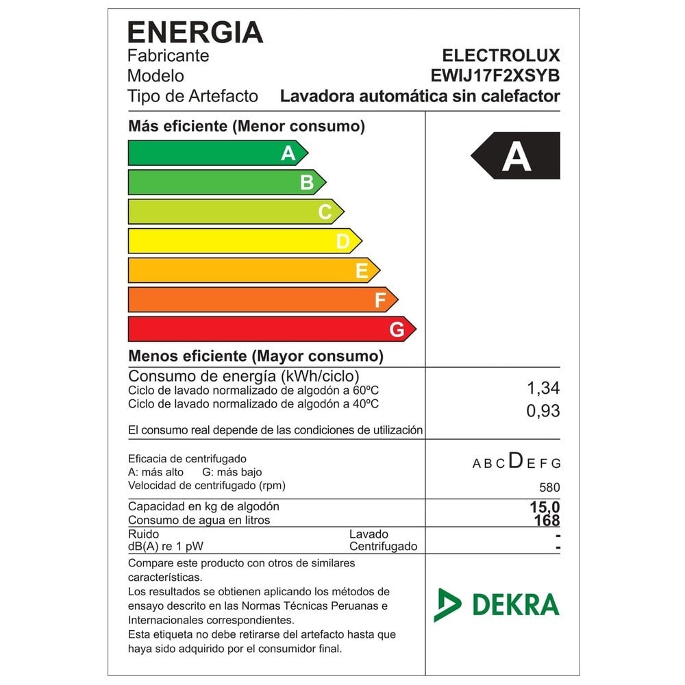 LAVADORA INVERTER ELECTROLUX 17KG EWIJ17F2XSYB NEGRO - 4