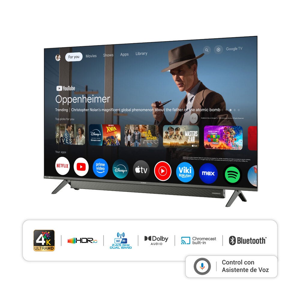 TV HYUNDAI 50' QLED 4K UHD SMART TV GOOGLE TV CON SOUNDBAR HYLED5030QG - 2