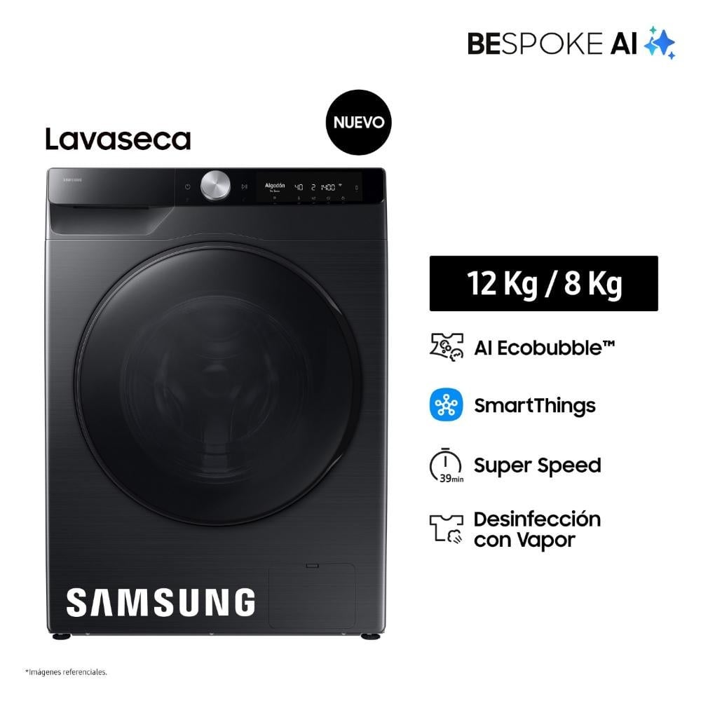 LAVASECA SAMSUNG 12/8KG BESPOKE AI WD12FG6B34BBPE - 1