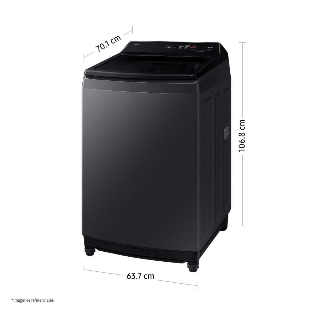 LAVADORA SAMSUNG 17KG ECOBUBBLE WA40F17E7CPE GRIS GRAFITO - 2