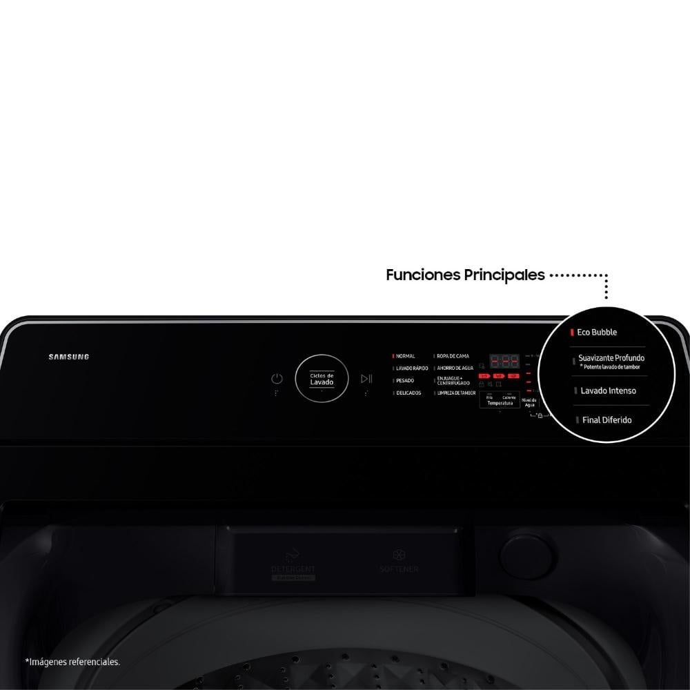 LAVADORA SAMSUNG 17KG ECOBUBBLE WA40F17E7CPE GRIS GRAFITO - 4