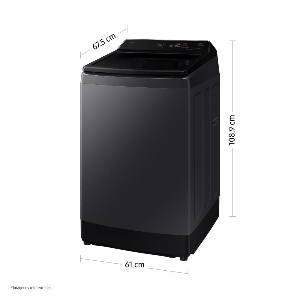 LAVADORA SAMSUNG 15KG ECOBUBBLE WA40F15E4CPE GRIS GRAFITO - 2