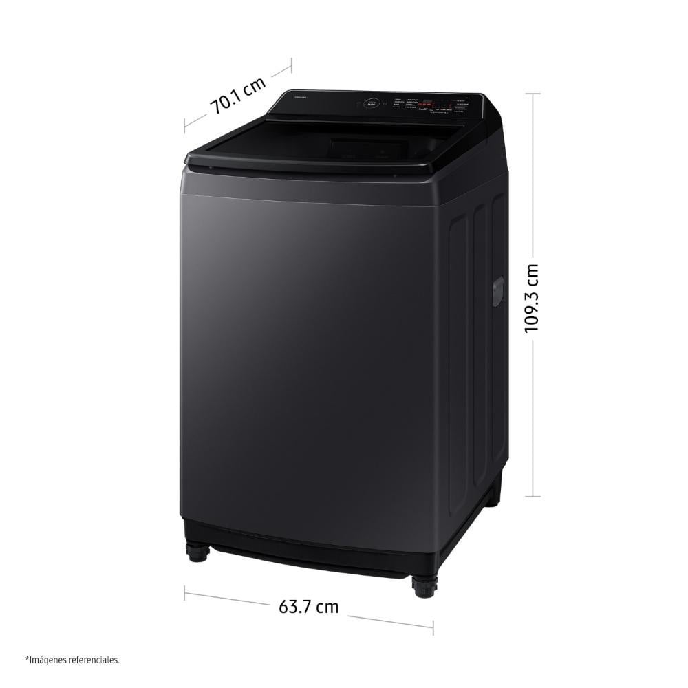 LAVADORA SAMSUNG 19KG ECOBUBBLE WA40F19E7CPE GRIS GRAFITO - 2