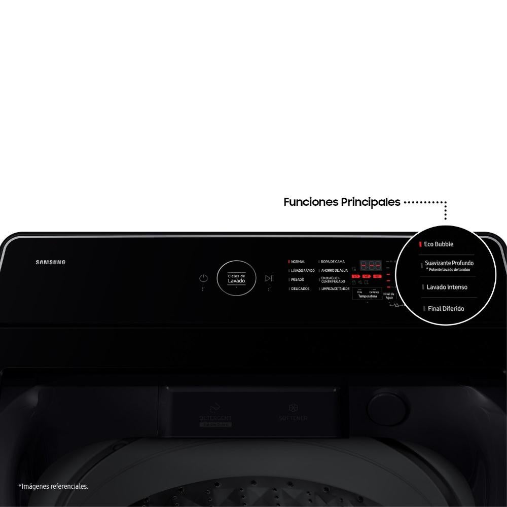 LAVADORA SAMSUNG 19KG ECOBUBBLE WA40F19E7CPE GRIS GRAFITO - 4