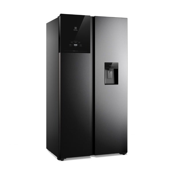 REFRIGERADORA ELECTROLUX 522L SBS NEGRO - 1