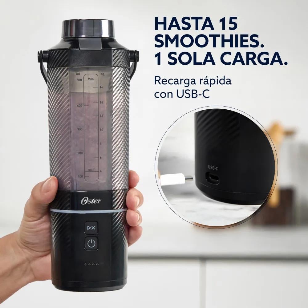 LICUADORA PORTÁTIL OSTER GOMAX 590ML BLSTGFP-B20 NEGRO - 3