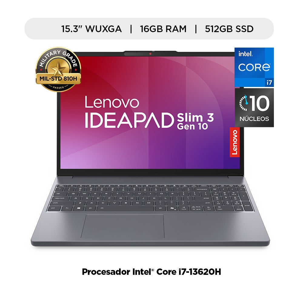 LAPTOP LENOVO IDEAPAD SLIM 3I INTEL CORE I7 16GB 512GB - 1