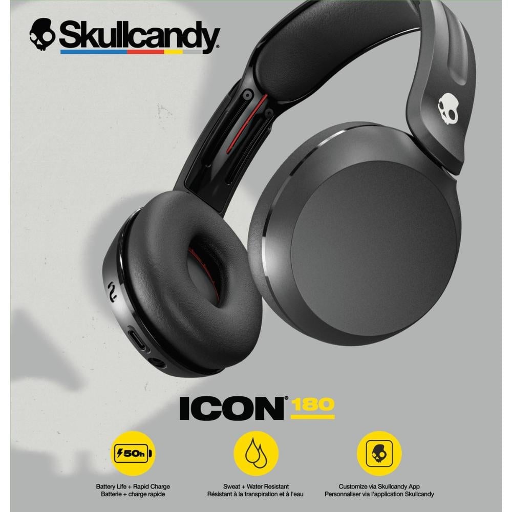 AUDÍFONOS SKULLCANDY ICON 180 BLACK - 4