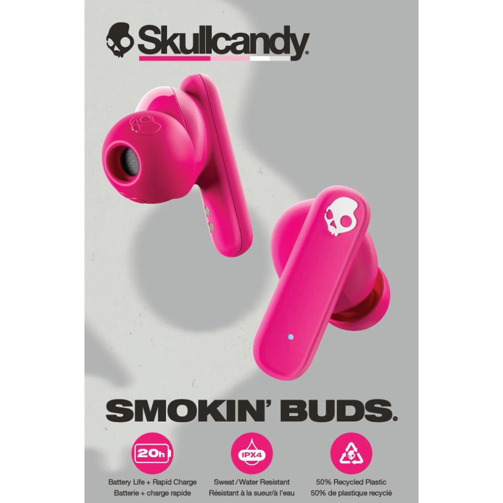 AUDÍFONOS SKULLCANDY SMOKIN BUDS PINK - 5