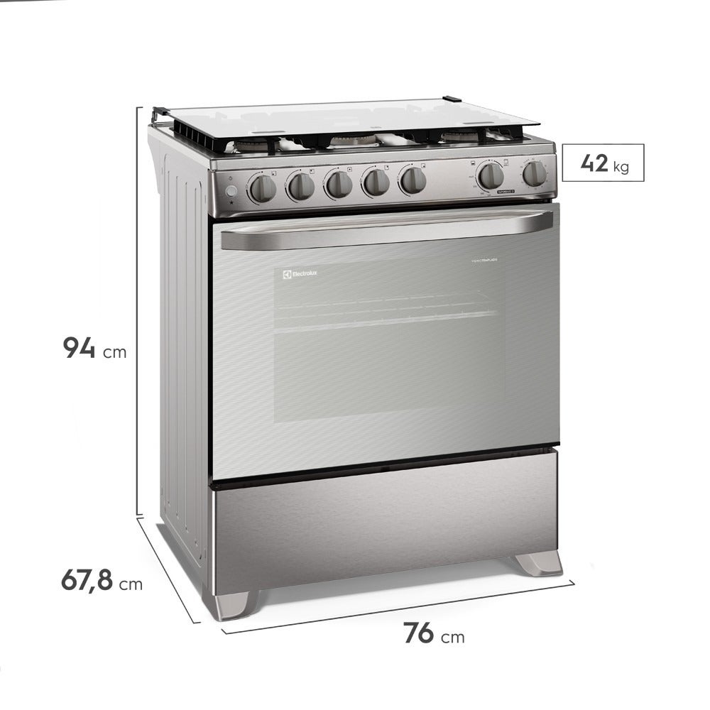 COCINA DE PIE ELECTROLUX 5 QUEMADORES 76CM FE5LMR - 3