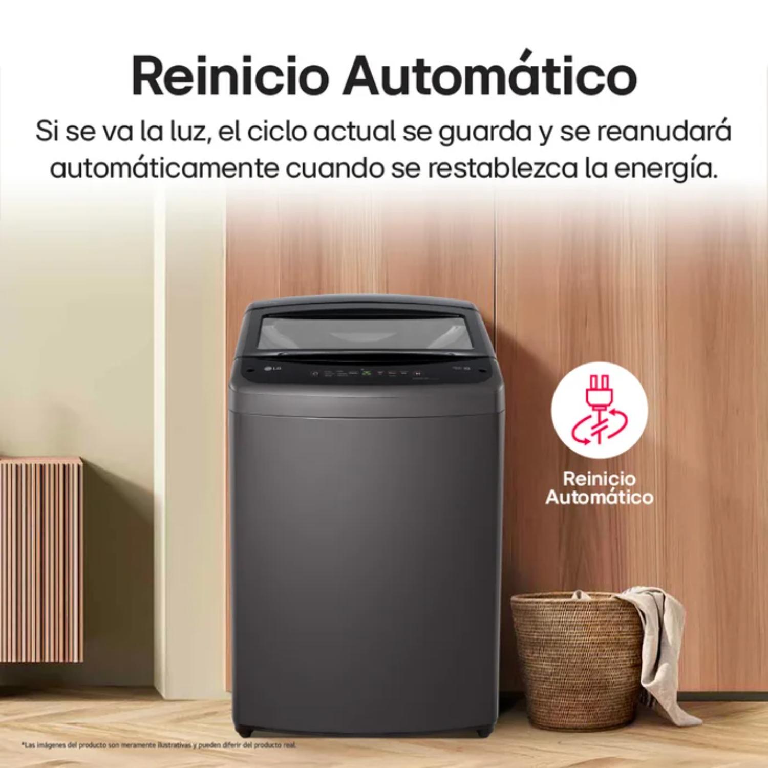 LAVADORA LG 13 KG WT13BVTB NEGRO - 8