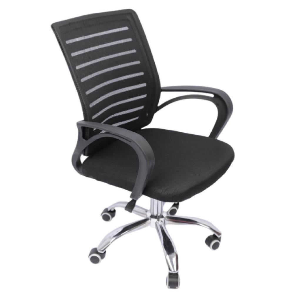 SILLA DE OFICINA BORD GIRATORIA NEGRO - 2