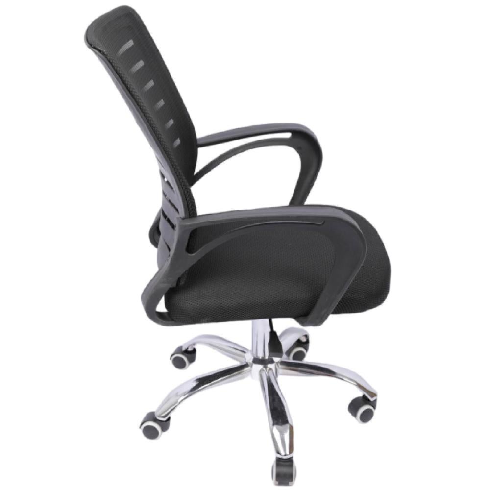 SILLA DE OFICINA BORD GIRATORIA NEGRO - 3