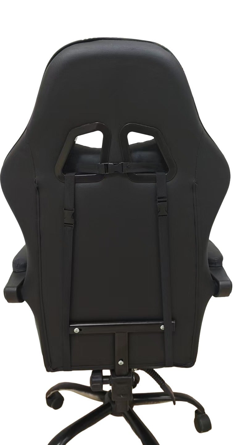 SILLA GAMER SKULLCANDY POSAPIÉS NEGRO Y BASE METÁLICA NEGRO - 5