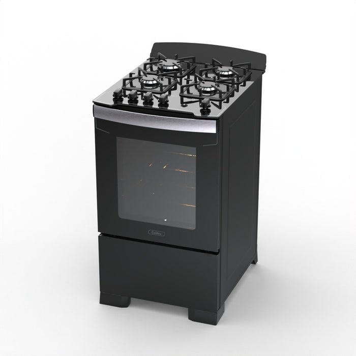 COCINA A GAS COLDEX 4 HORNILLAS 52CM CX527N PLUS NEGRO - 2